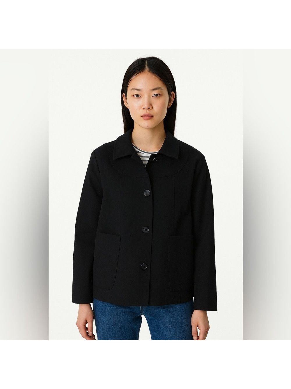 Tomboy Black Blazer Jacket With Buttons Size 91